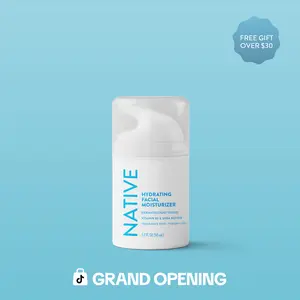 NATIVE Hydrating Facial Moisturizer – Lightweight Daily Moisture, Soft & Smooth Skin