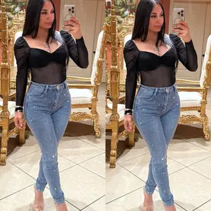 Anabel Rhinestone Skinny Jeans