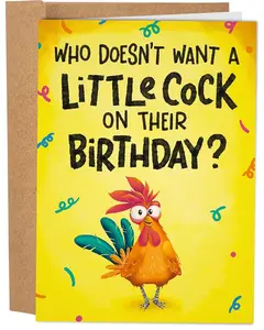 Sleazy Greetings Birthday Card for Him or Her - Humorous Card for Men or Women - Perfect for Birthday Wishes