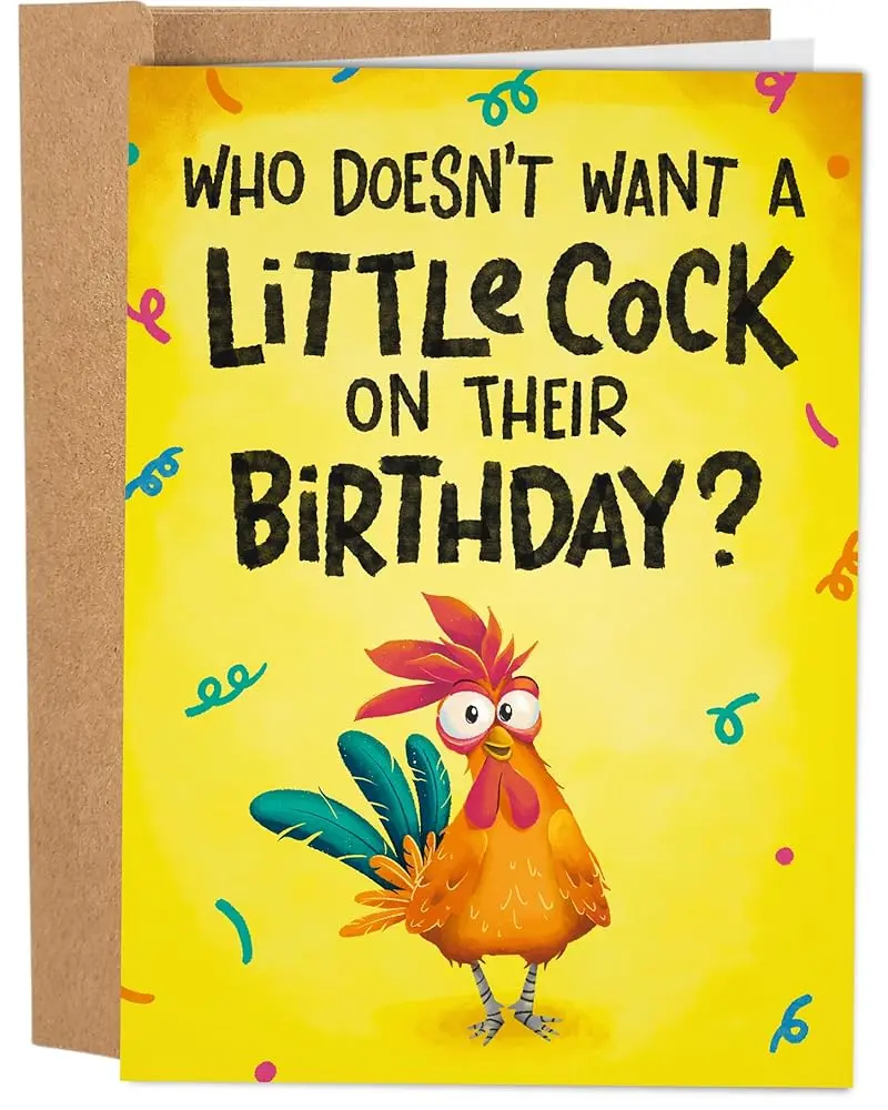 Sleazy Greetings Humorous Birthday Card, Office Stationery Cartoon & Playful Greeting Card, Sleazy Theme for Him/Her, Ideal for Birthday Wishes, Cartoon Greeting Cards, Playful Greeting Cards