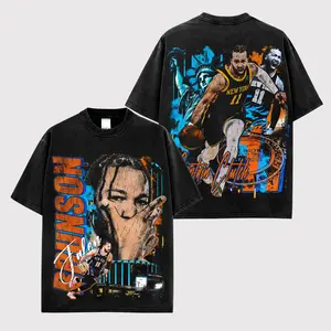Jalen Brunson Captain Clutch Vintage Washed Heavy Cotton Oversized Graphic Tee |   90s Retro Bootleg Basketball Shirt for Knicks Nation Fans |   Y2K Streetwear Game Day Fit |   Premium Orange & Blue Men's Apparel, Wonder Boy Brunson Burner Top Gift!