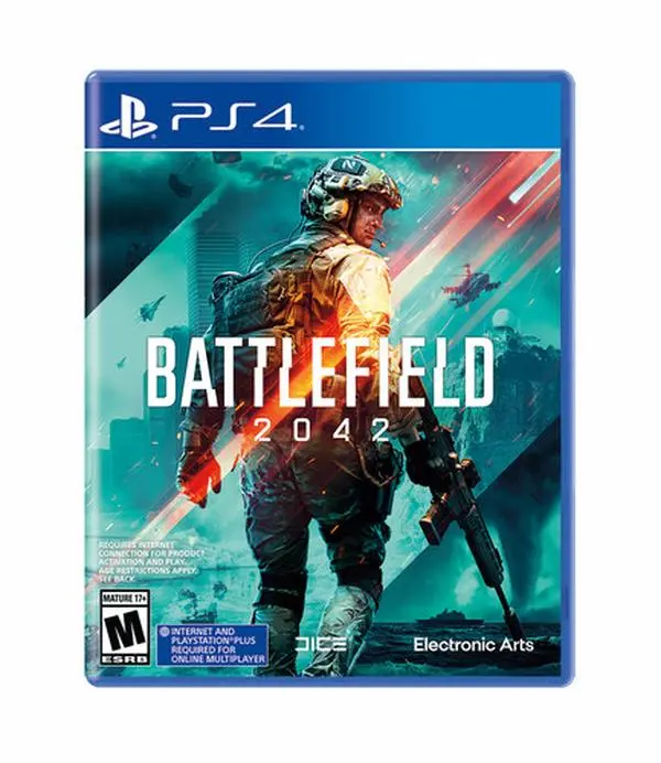 Battlefield 2042 Video Game - Mature Action Adventure for PlayStation 4, Early Access to Open Beta [VIDEOGAMES], Area 2042, Landfall Player Card Background