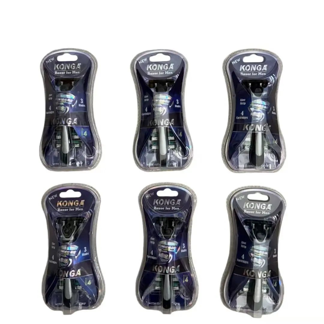 Men Disposable Razors 6 Pack with Multiple Blade Cartridges for Smooth Shaving Experience