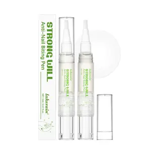 Lakerain 2 Counts Strong Will Anti-Nail Biting Pen, Long-Lasting Bitter Formula, Shield & Protect Your Nails