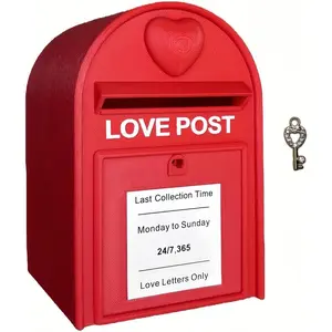 Mail Box with Lock Mini Love Letter with Envelope Gifts For Boyfriend Girlfriend