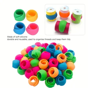 10pcs Thread Spool Saviors, Effortless Thread Organizer for Sewing & Embroidery Machines, Secure Holder, Prevents Unwinding, No More Loose Ends! Sewing Supplies Crafts