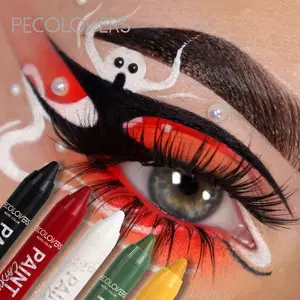 Facial Painting Stick,Rainbow Color Painted Pen,Long-Lasting Matte Finish,For Halloween, Costume Parties, Stage Makeup, Body Makeup,Cosmetic Makeup