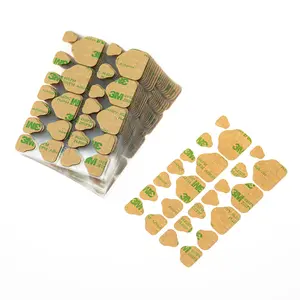 Oktake 3M Nail Adhesive Tabs: 25 Sheets of Waterproof Transparent Double-Sided Tape Stickers for Press-On Nails, Strong Sticky Gel Glue (600 Pcs) for Nail Art and Care