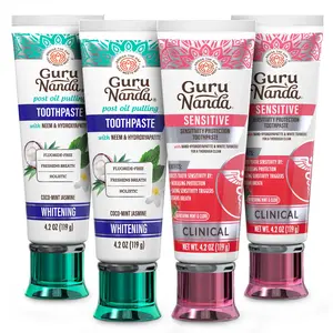 GuruNanda Sensitive Protection & Whitening Toothpaste 4 Pack