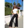Reeva Polka Dot Foldover Pants
