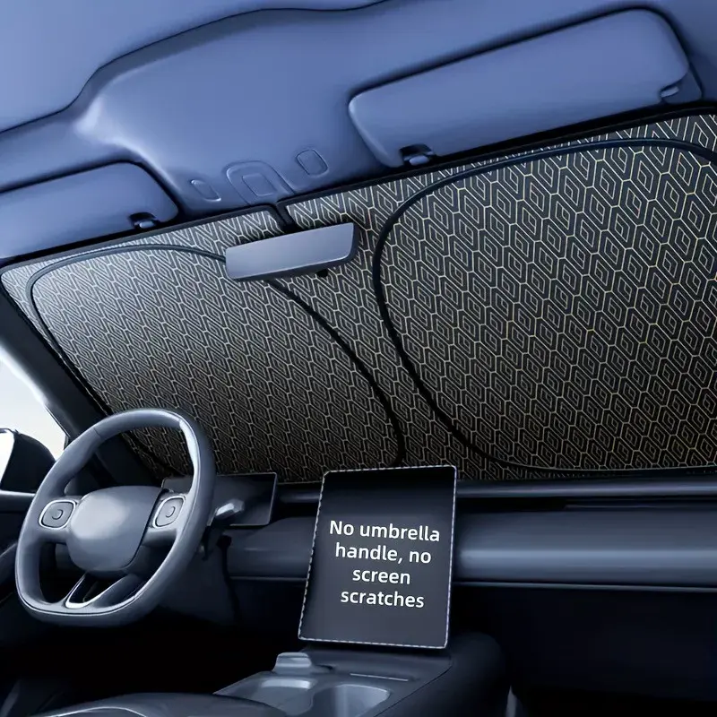 Portable car sunshade, windshield sunshade, foldable windshield sunshade, car exterior accessories, daily car windshield cooling umbrella,Father's Day Gift