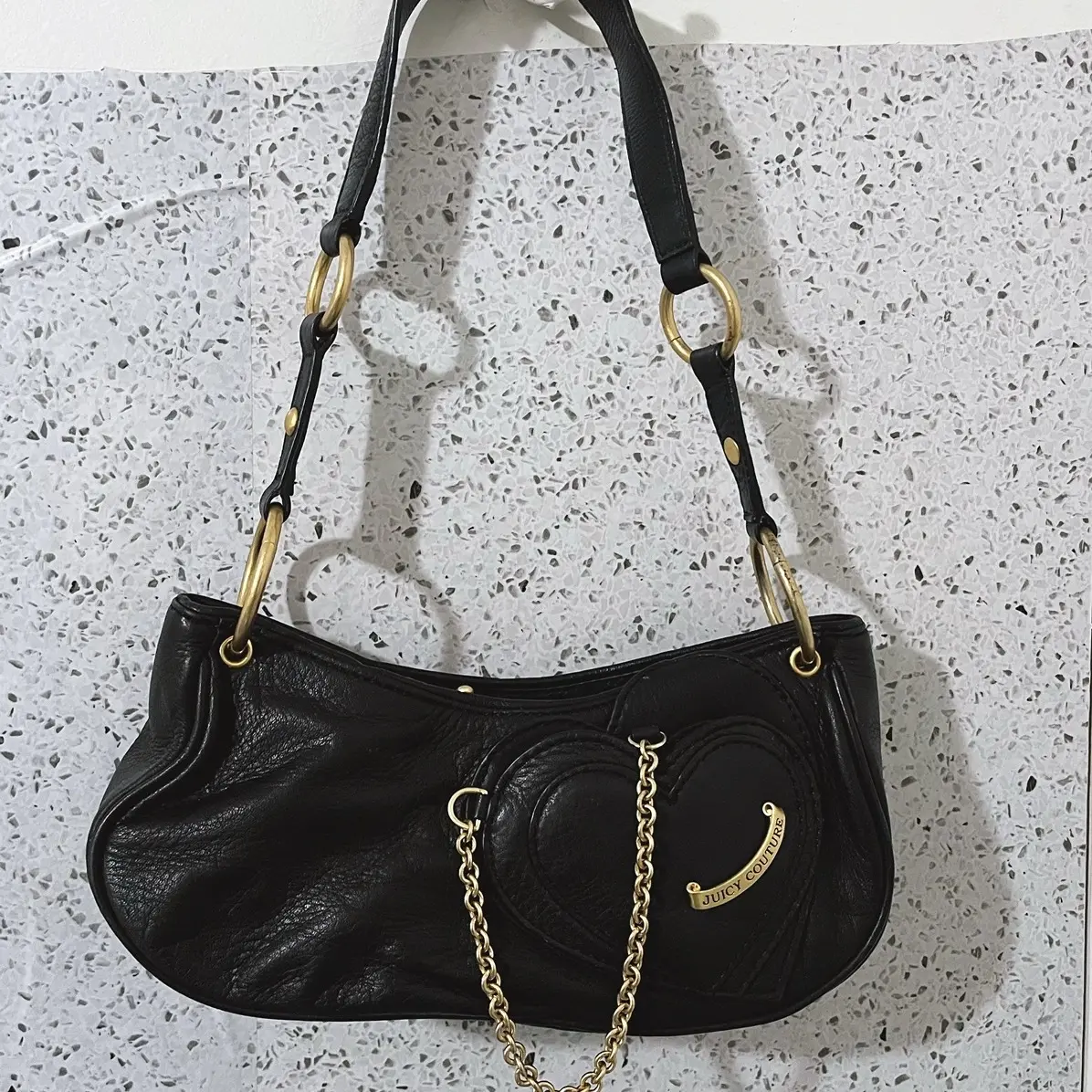 Vintage RARE Dark Brown Juicy Couture Bowler Bag Purse Handbag Y2K Velour