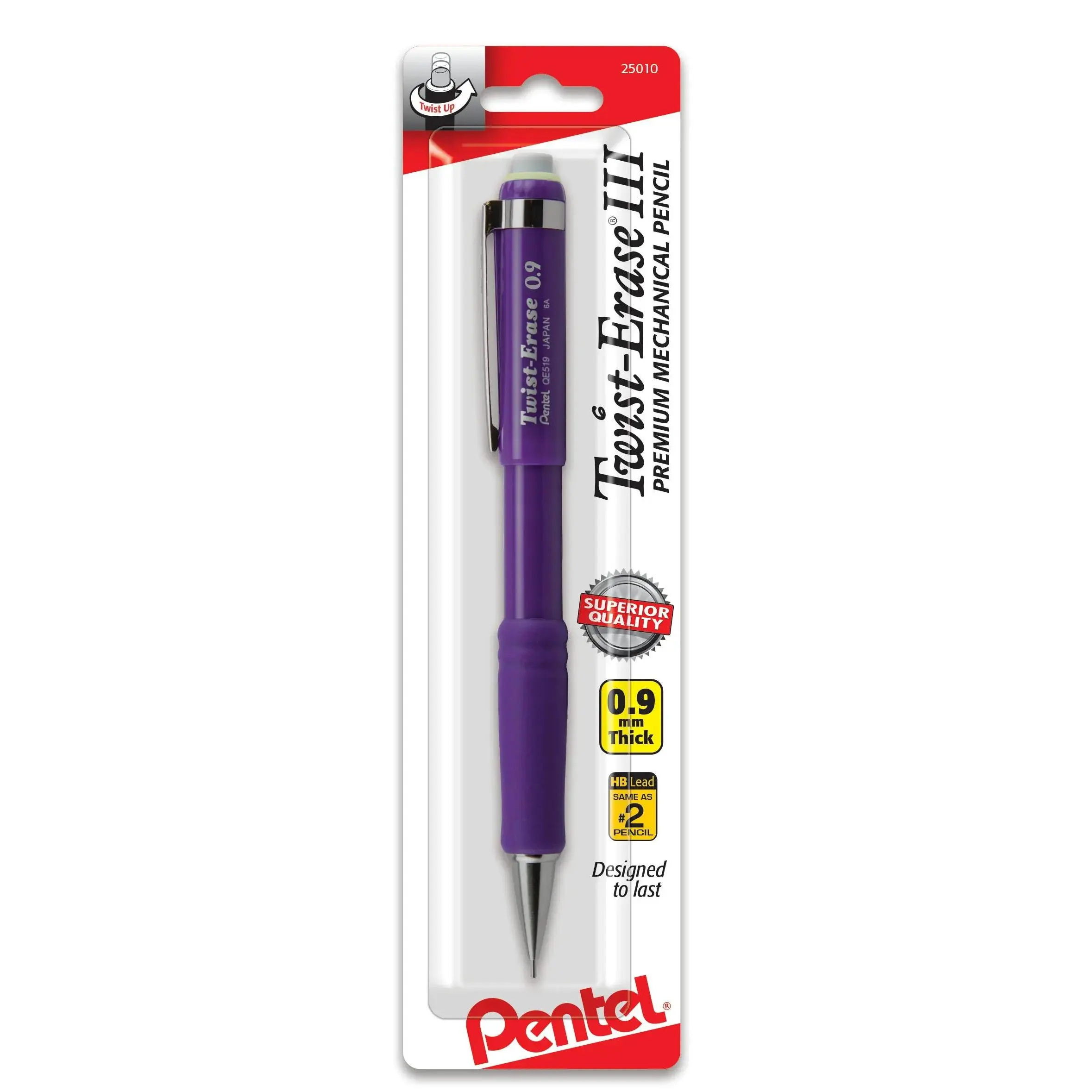 Pentel Twist-Erase III Mechanical Pencil, 1-Pk