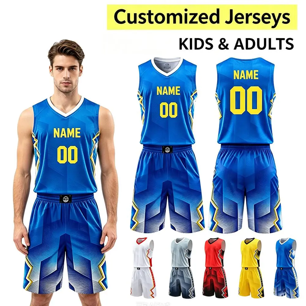 Personalized Red Sleeveless Basketball Uniform Set, Custom Name & Number Basketball Kit for Men & Kids (Sizes S,4XL,5XL,6XL,7XL), Male, Polyester Clothes, Stretch Fabric, Game Play, Unisex Fit, Custom Prints, Stretch Fit, Multi-Size, Breathable