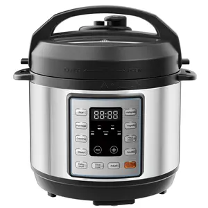 edx 3 Quart Electric pressure cooker,Multi-Function Features Stainless Steel Pot with 8 Functional Modes & Programmable Timer, Silver