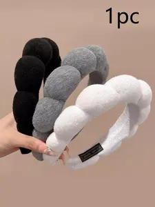 Women's Cloud Shape Hair Band, Cute Fashionable Soft Headband for Washing Face, Makeup, Bathing, Daily Home Use, Casual Style Accessory, Bubble Headband Hair