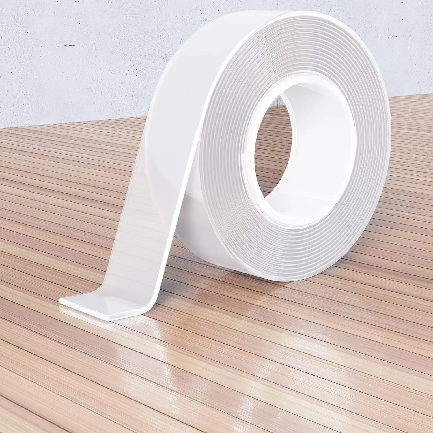 Double Sided Tape Heavy Duty Double Sided Mounting Tape for Walls, Removable & Clear Nano Tape Adhesive Tape, Two Sided Tape for Hanging Picture, Poster, Wall Decor- 16.5