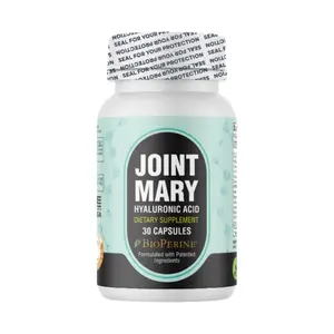 Joint Mary Hyaluronic Acid Supplement– Advanced Joint Support with Hydrolyzed Collagen, Turmeric, Glucosamine, MSM, Vitamin C – 30 Capsules