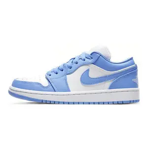 Jordan Air Jordan 1 University Blue Low-Top Retro Basketball Shoes for Men and Women - Comfortable and Durable Trending Shoes, House White Official Shoes to Get / Maison Mihara Verifiable, with credentials and supporting global authentication