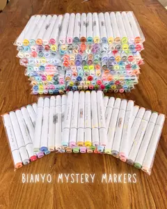 Bianyo Mystery Alcohol Marker Sets (6-Pack + 12-Pack) | Brush + Fine/Chisel Tips | Smooth, No Streaking | Beginner-Friendly Art Markers