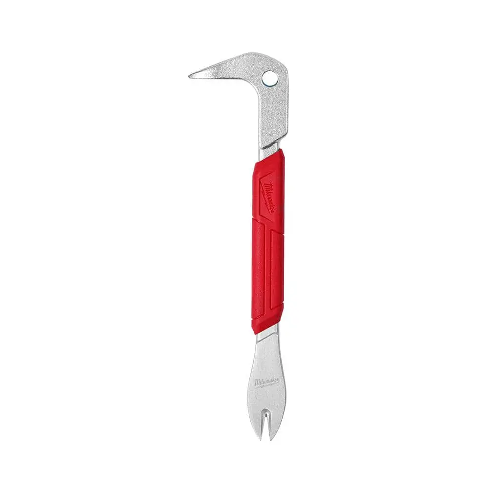 10 in. Nail Puller with Dimpler - SmoothPull Head Geometry & Low-Profile Claw for Efficient Nail Removal