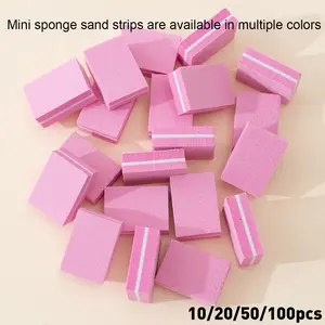 10/20/50/100Pcs Mini Buffing Sanding Files Block Pedicure Manicure Care Nail Art Buffer Polish Manicure Pedicure Nail File Tools Foot File Tool