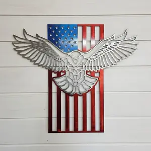 Patriotic eagle flag
