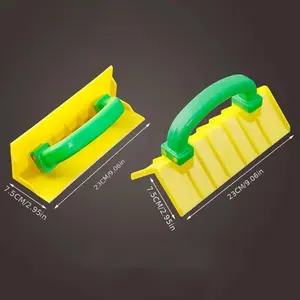 2pcs Wall Corner Smoothing Tool Plastic Inner and Outer Corner Handheld Plaster Trowel Drywall Gypsum Seam Tool Suitable for DIY and Professional Use
