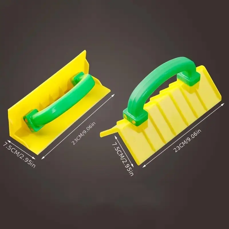 2pcs Compact Plastic Inner/Outer Corner Wall Smoothing Tool - Ergonomically Designed Handheld Plaster Trowel with Secure Grip, Comfortable Handling, Drywall Gypsum Seam Tool for DIY Enthusiasts, Pro Home Improvement Use
