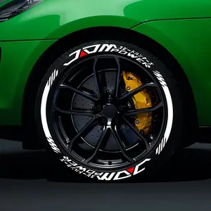 Universal Reflective Wheel HUB Decal Stickers, Sport Style Letter Decorative Stickers, Motorcycle Wheel HUB Decoration, Reflective Wheel HUB Stickers