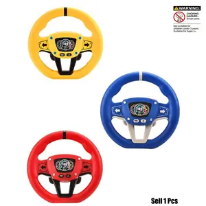 Realistic Racing Steering Wheel Toy, 360 Degree Rotating Simulator, Learning Road Safety with Music, Musical Light Up, Play & Fun Features