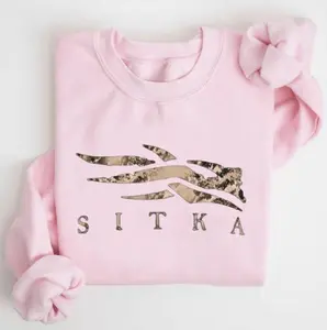 SITKA Gear Crewneck Sweatshirt Unisex Cotton Fabric Collar