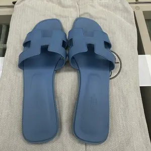 Hermes Oran Blue Sandals