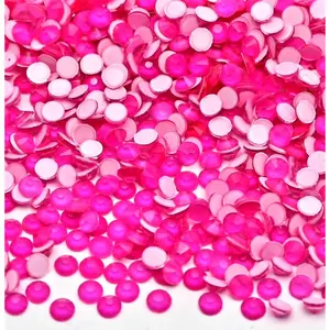Neon Rose Glass Rhinestones