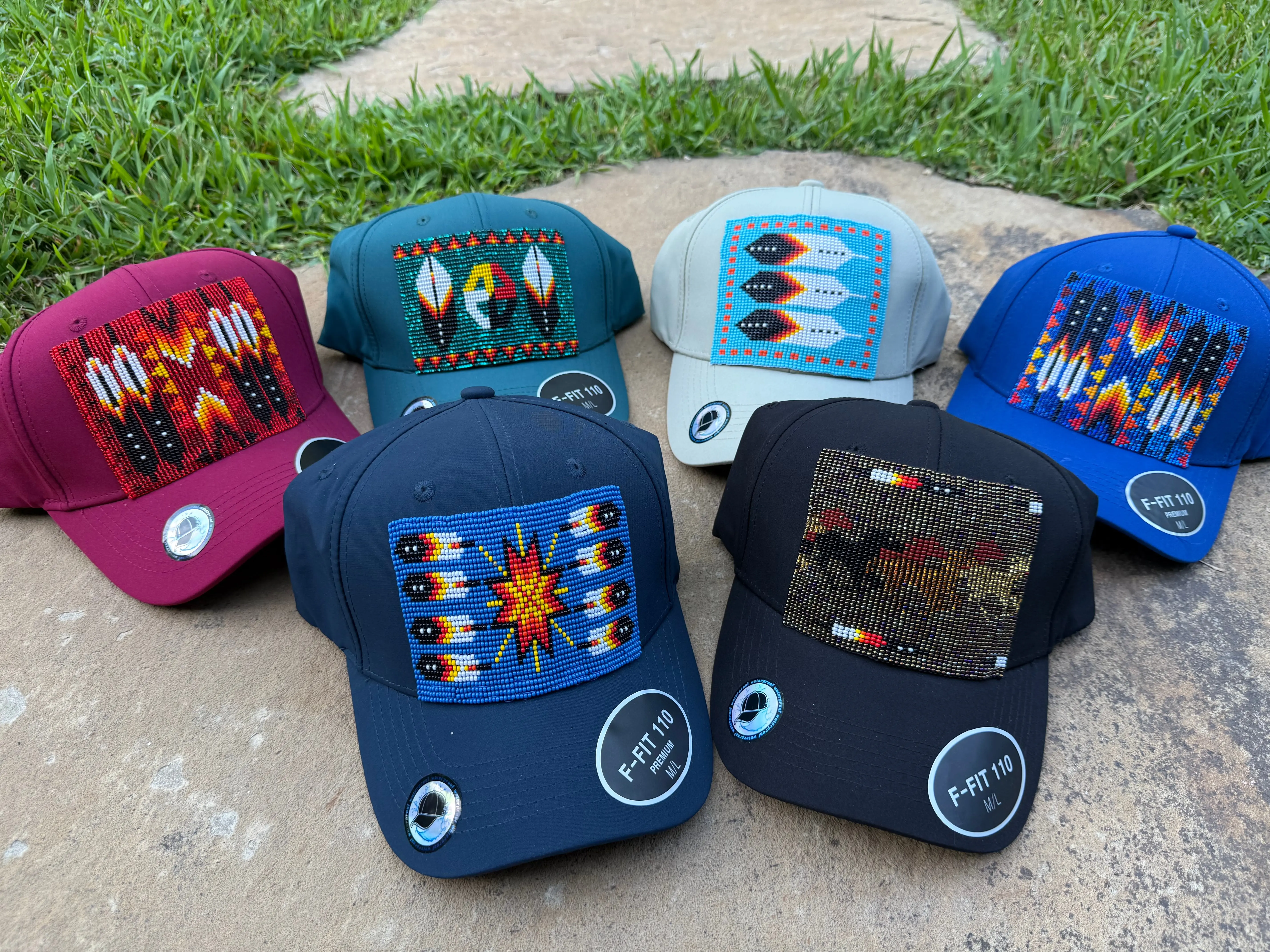 Native Beadwork Fitted SnapBack Hat