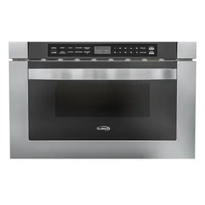 24 in. Stainless-Steel Microwave Drawer, Wall-Mounted with Flat Bottom,1.2 Cu. Ft.