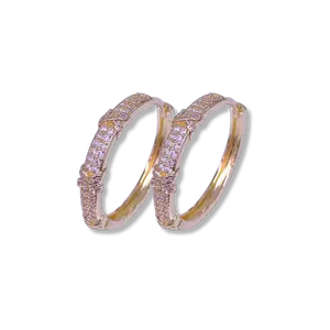 Princess Treatment - Diamond Accent Hoops