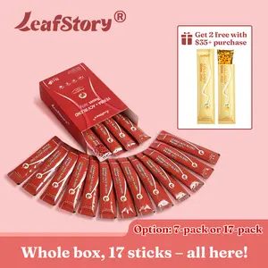 LeafStory Reset Jelly (17 Sticks/7 Sticks) with Yerba + Apple Vinegar - Mixed Berry Flavor, Supports Digestion, Gut Health, and Metabolism, Debloat, Natural Ingredients , Sugar-Free, Gluten-Free, Non-GMO, Gelatin-Free-F