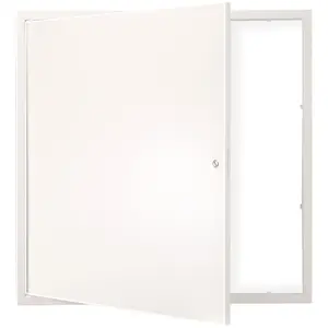 VEVOR Access Panel for Drywall & Ceiling, 16 x 16 Inch Plumbing Access Panels, Reinforced Access Door, Heavy-Duty Steel Wall Hole Cover, Easy Install Removable Hinged Panel for Wiring & Cables, Silver