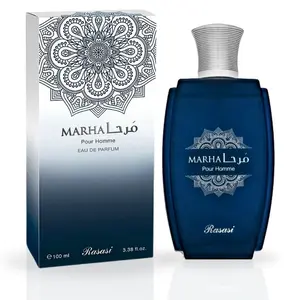 Marha Pour Homme EDP Spray 100ML (3.38 OZ) by Rasasi | Long Lasting, Aromatic, Warm Floral, Masculine Scent.