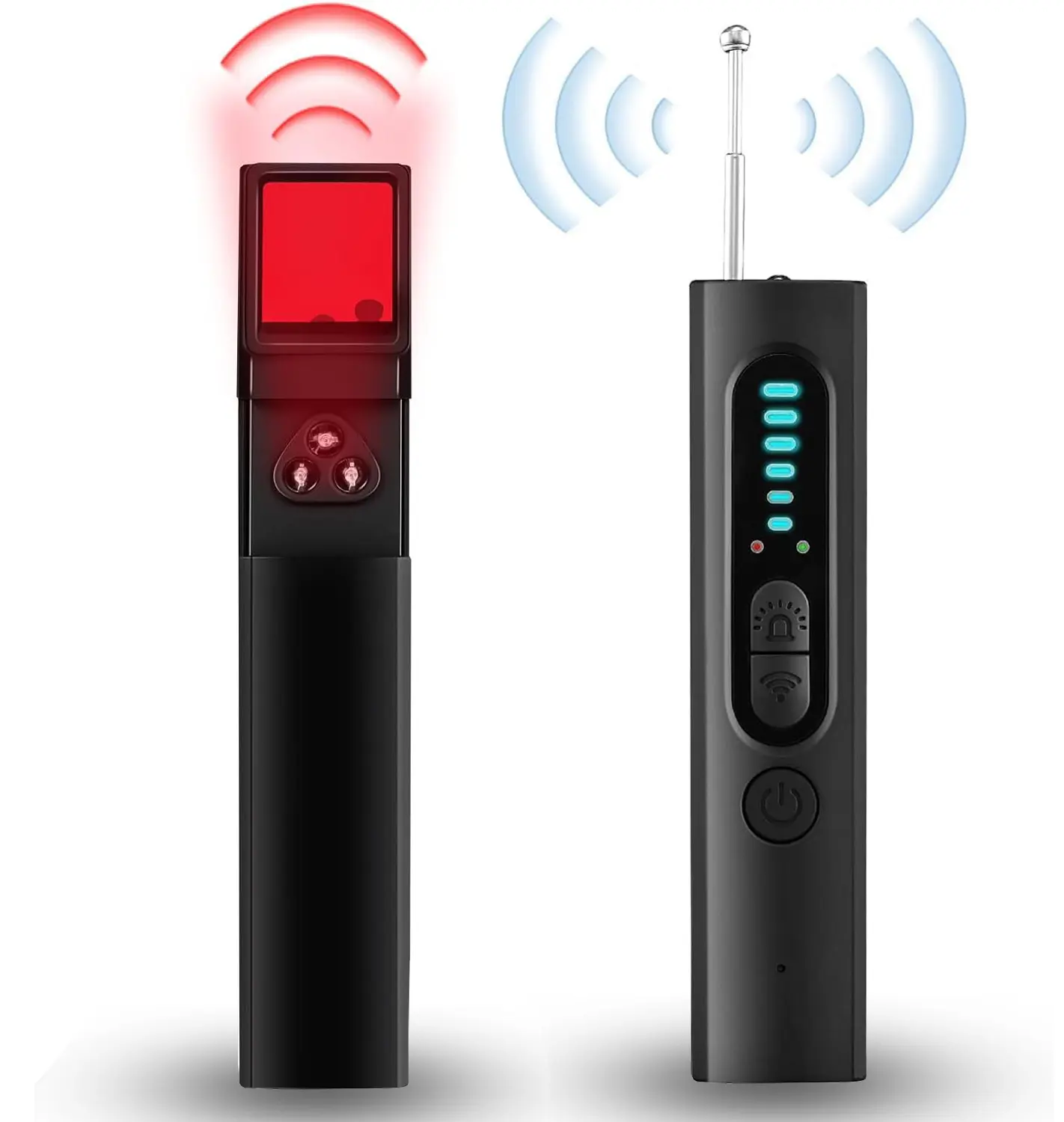 AI Hidden Camera Scanner, Spy Camera Finder, Car GPS Tracker detector, Listening Device Detector, Infrared Light Detection, 6 Levels Sensitivity, 4 Detection Modes, 30H Working Time for Travel