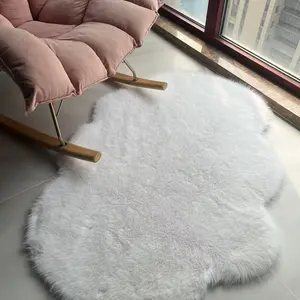 Fluffy Bedroom Rug - 80x120cm Shaggy Soft Area Rug, Irregular Cloud Shape, Ideal for Bedrooms, Sofas, Shaggy Area Rugs Super Soft Rug