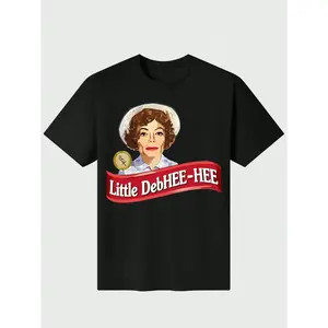 Little Debhee Hee Debbie Parody T-Shirt, Funny Snack Cake Meme Tee, Retro Parody Graphic Shirt, Viral Internet Humor Tee, Vintage Comedy Statement Shirt