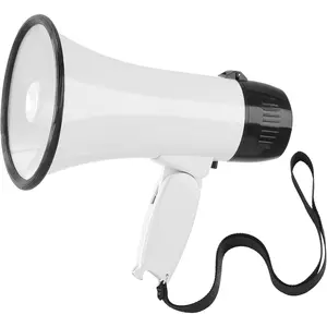 Megaphone with Speaker Microphone Siren and 240-Second Recording Bullhorn Includes Volume Control for Outdoor Events and Crowd Management