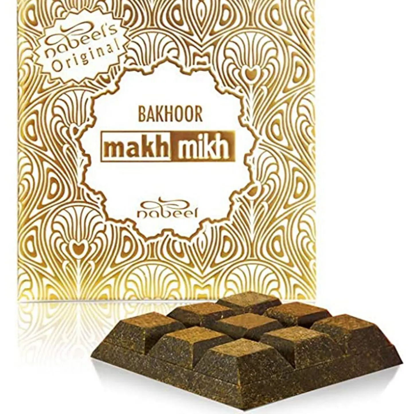 Nabeel Makhmikh Choco Bukhoor Incense - 40 gm, Original Gold-Design Packaging, Fragrance Scent Room Aromatizer Freshener for Home Fragrance Needs
