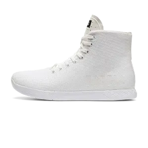 NOBULL Women's Outwork High-Top Shoe in White - Training Sneaker, Lifting Footwear
