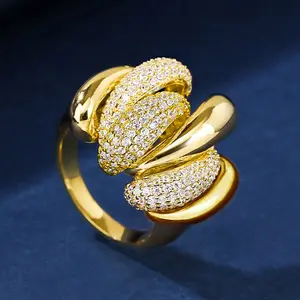 Shiny Hip-Hop Style Synthetic Zirconia Ring, Unisex, Engagement Promise Eternal Design, Anniversary & Holiday Gift, Designer High-Quality Jewelry, Daily Casual Wear
