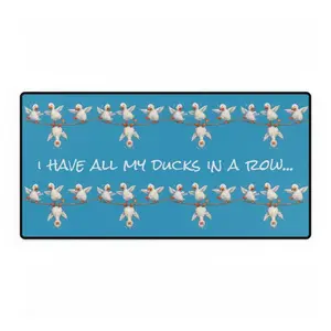 [SALE UP TO 50% + FREE SHIP] Funny Ducks in a Row Desk Mat, Sarcastic Office Humor Mouse Pad