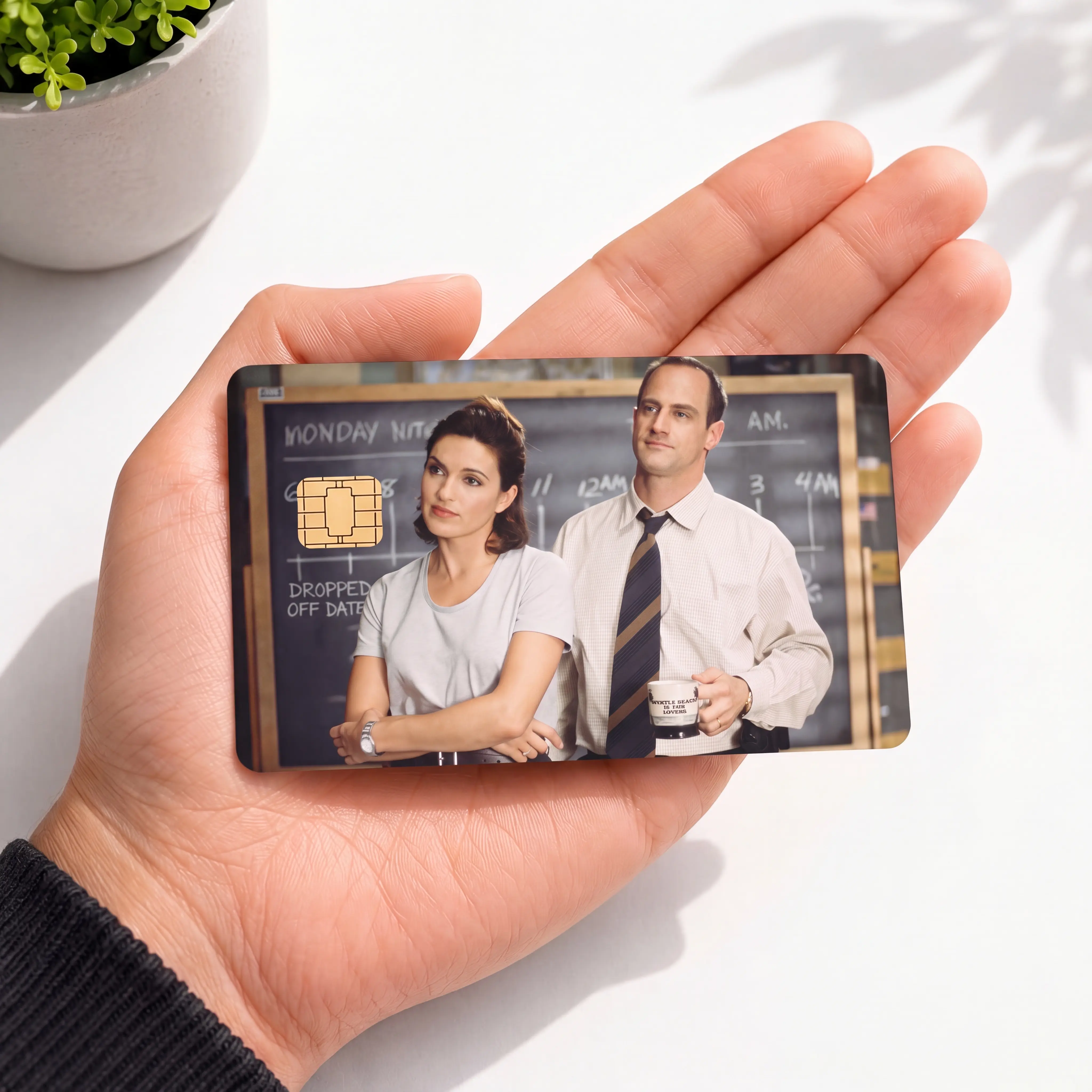 Law and Order SVU Credit Card Sticker Covers, Vintage Cop Drama Matte Vinyl Card Skin, Gift for Olivia Benson and Elliot Stabler Fans