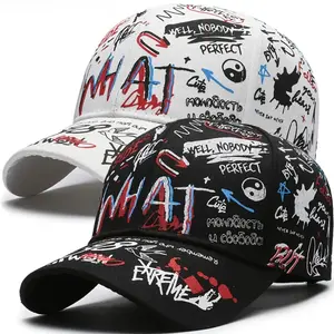 Two piece set/graffiti sun shading baseball cap/all year round/outdoor leisure sports/travel